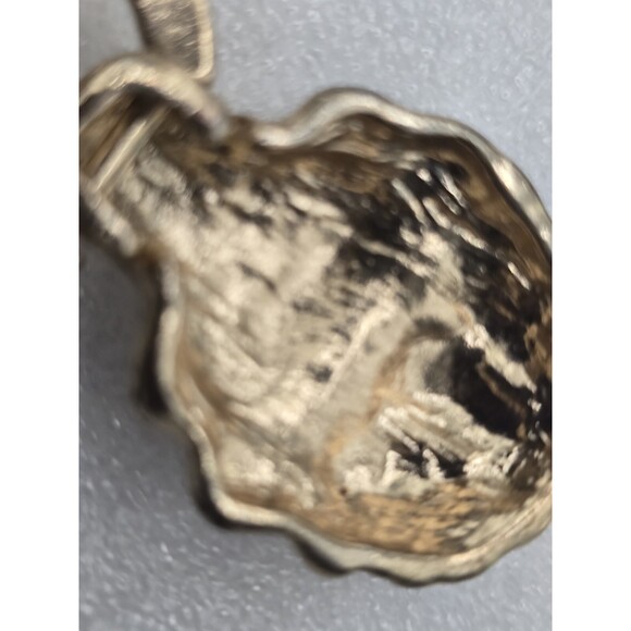 Rare Vtg Gold Tone Two Tiger Heads Green Belt Buckle With Green Bedazzled Eyes main image 4
